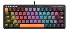 Клавиатура игровая механическая Defender Black Raven GK-417 RU,Rainbow,63кн серый