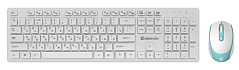 Комплект беспроводной клавиатура+мышь Defender Auckland C-987 RU белый