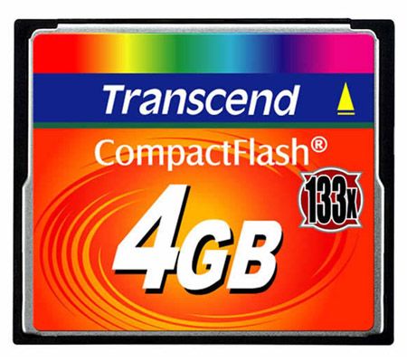 картинка Transcend TS4GCF133, Compact Flash 4GB 133x от интернет-магазина itsklad.kz