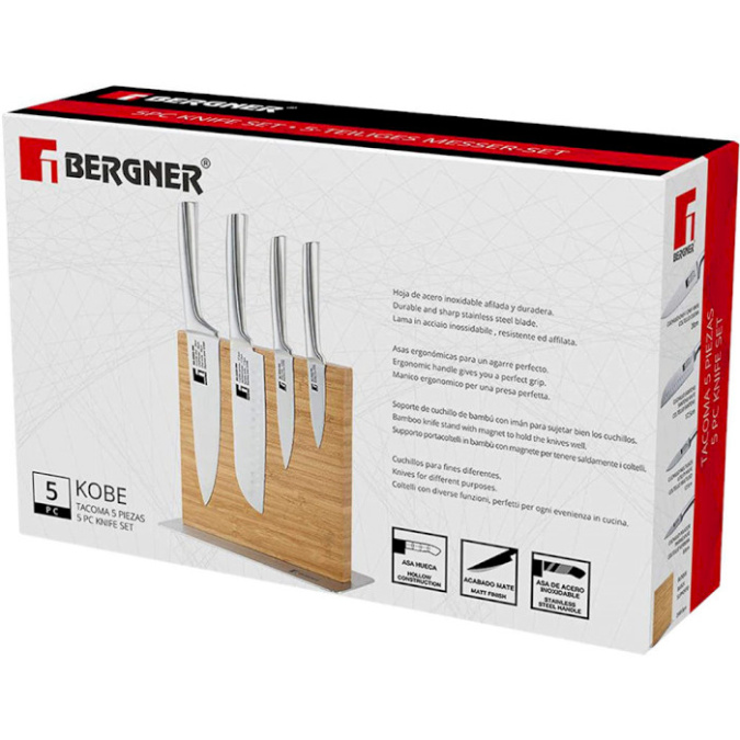 картинка Набор ножей Bergner Kobe BG BG-39300-MM 5pc от интернет-магазина itsklad.kz