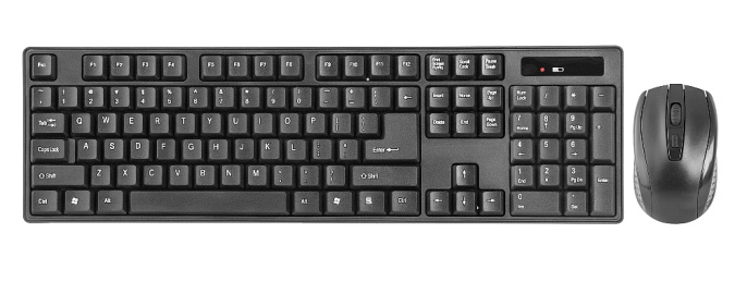 картинка Комплект беспроводной клавиатура+мышь Defender Berkeley C-915 RU,черный от интернет-магазина itsklad.kz