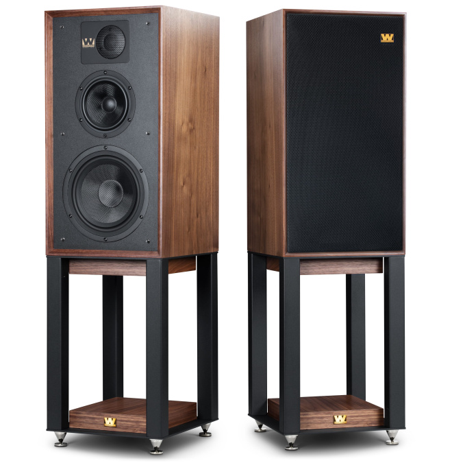 картинка Комплект полочной акустики со стойками Wharfedale 85th Anniversary Linton орех от интернет-магазина itsklad.kz