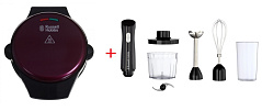 Мультимейкер Russell Hobbs 24620-56 красный + Блендер погружной 3 в 1 27141-56