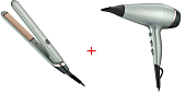 Выпрямитель Remington S5860 зеленый + Фен AC5860 зеленый