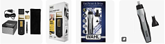 Бритва мужская сеточная Wahl Travel Shaver черный + Wahl Nose trimmer