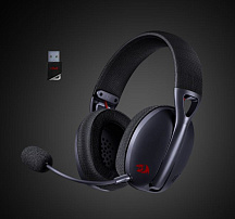 Наушники-гарнитура игровые беспроводные Redragon Ire Pro черный
