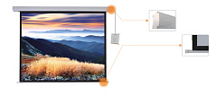 Экран моторизированный Mr.Pixel ECO  80" X 80" (2,03 X 2,03)