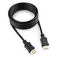 Кабель HDMI Cablexpert CC-HDMI4L-10, 3.0м, v1.4, 19M/19M, серия Light, черный, поз.разъ, экран, паке